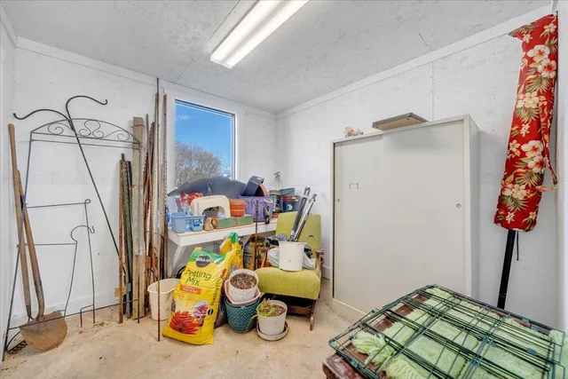 a view of storage and utility room
