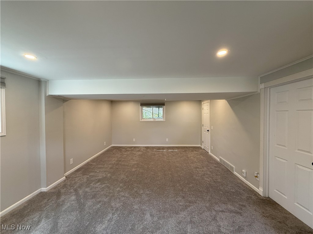 2900 Shellhart Road Barberton, OH 44203 - Photo 31 of 44 Basement featuring carpet and recessed lighting
