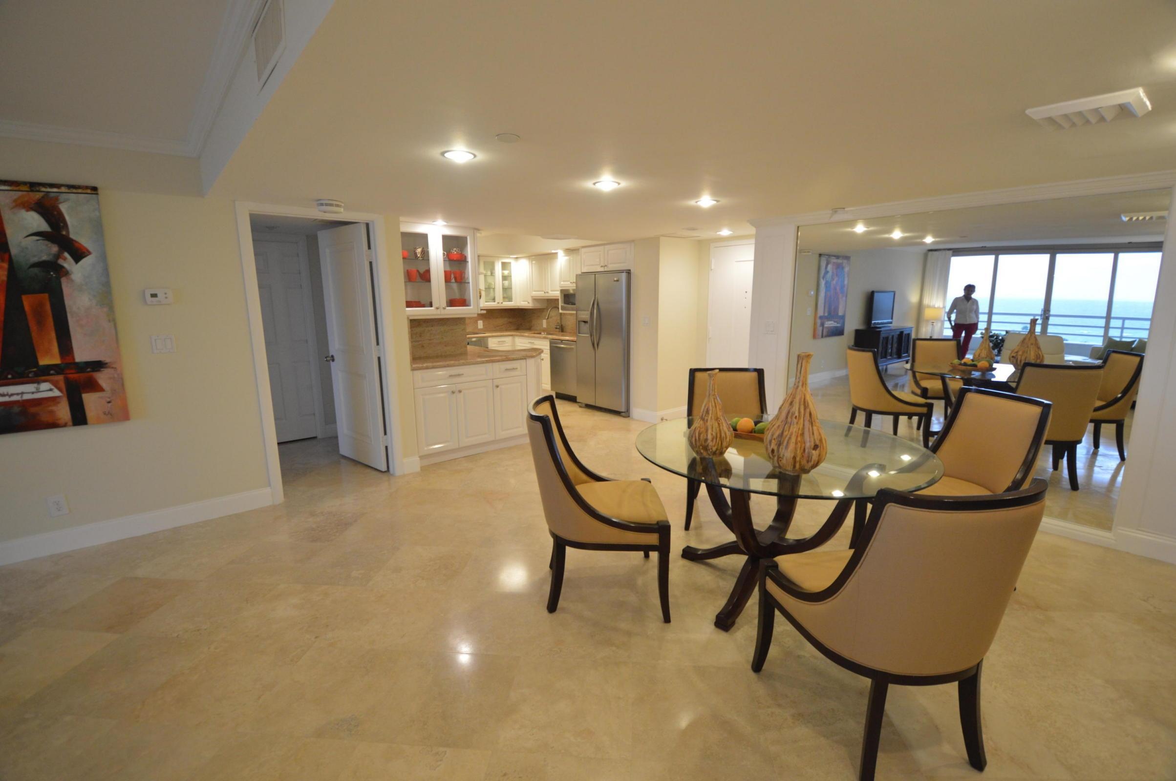 4101 North Ocean Boulevard, Unit D902 Boca Raton, FL 33431 - Photo 11 of 28 Living Room/ Dining Area