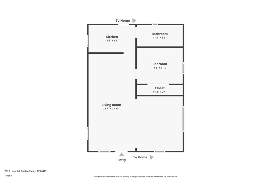 781 South Hano Road Golden Valley, AZ 86413 - Photo 25 of 25 Floor Plan