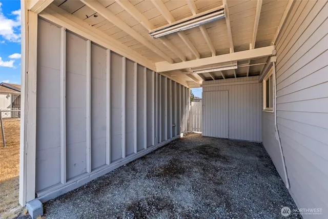 a view of an empty room