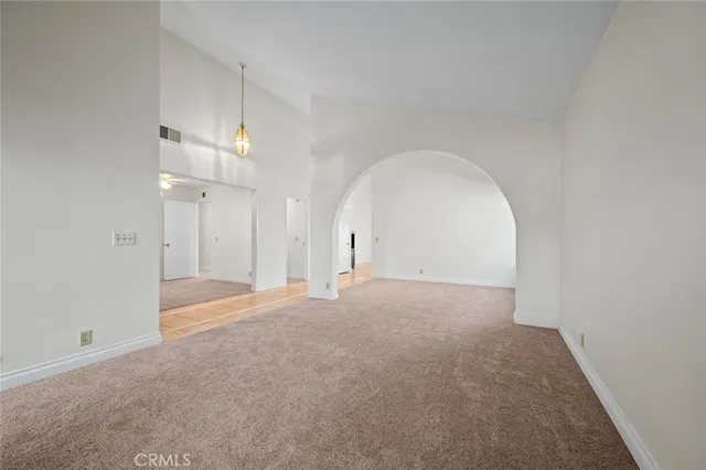 a view of an empty room