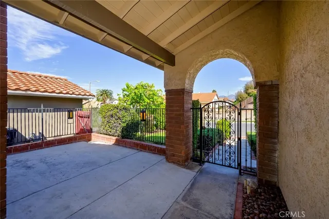 a view of a house with a porch