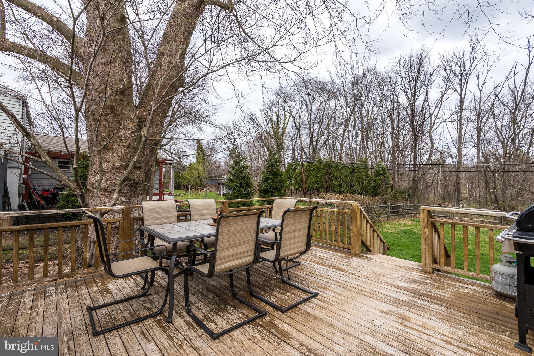 535 Beaver Road Southampton, PA 18966 - Photo 14 of 28 Deck overlooks huge fenced yard
