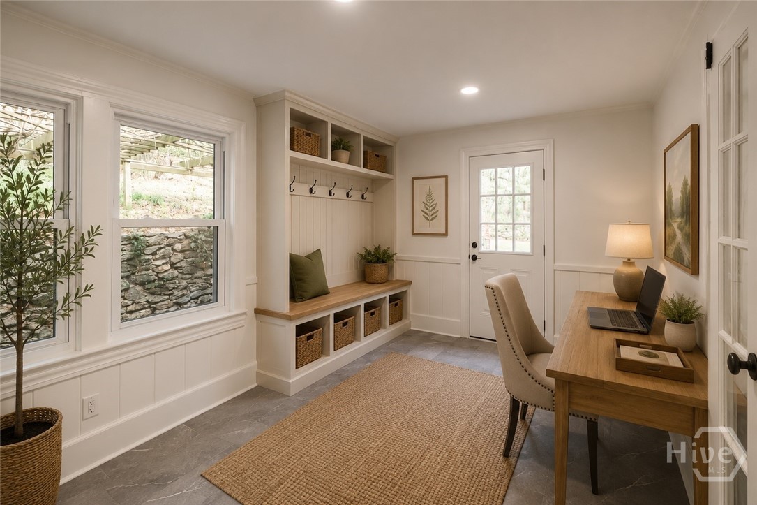550 Fortson Road Athens, GA 30606 - Photo 16 of 42 Virtually staged office or mudroom with virtual cubbies