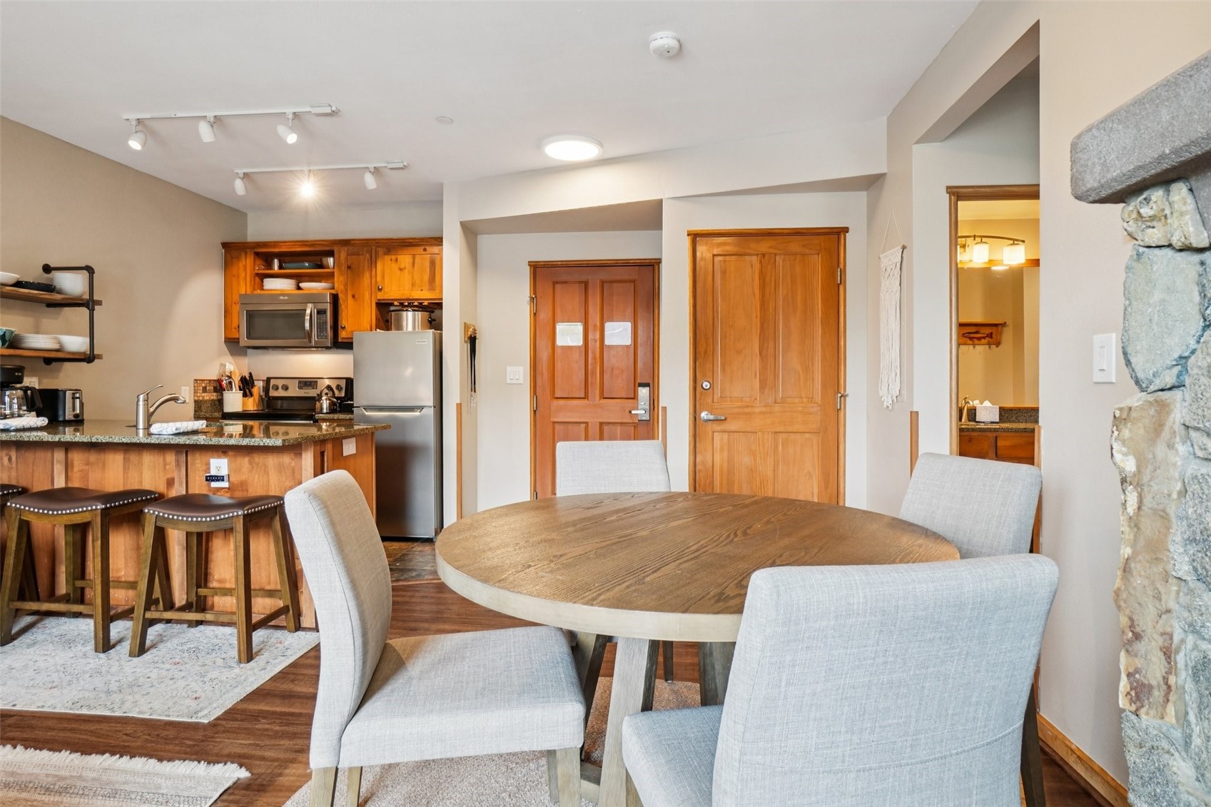 129 River Run Road, Unit 8055 Keystone, CO 80435 - Photo 4 of 50 Dining space with wood finished floors