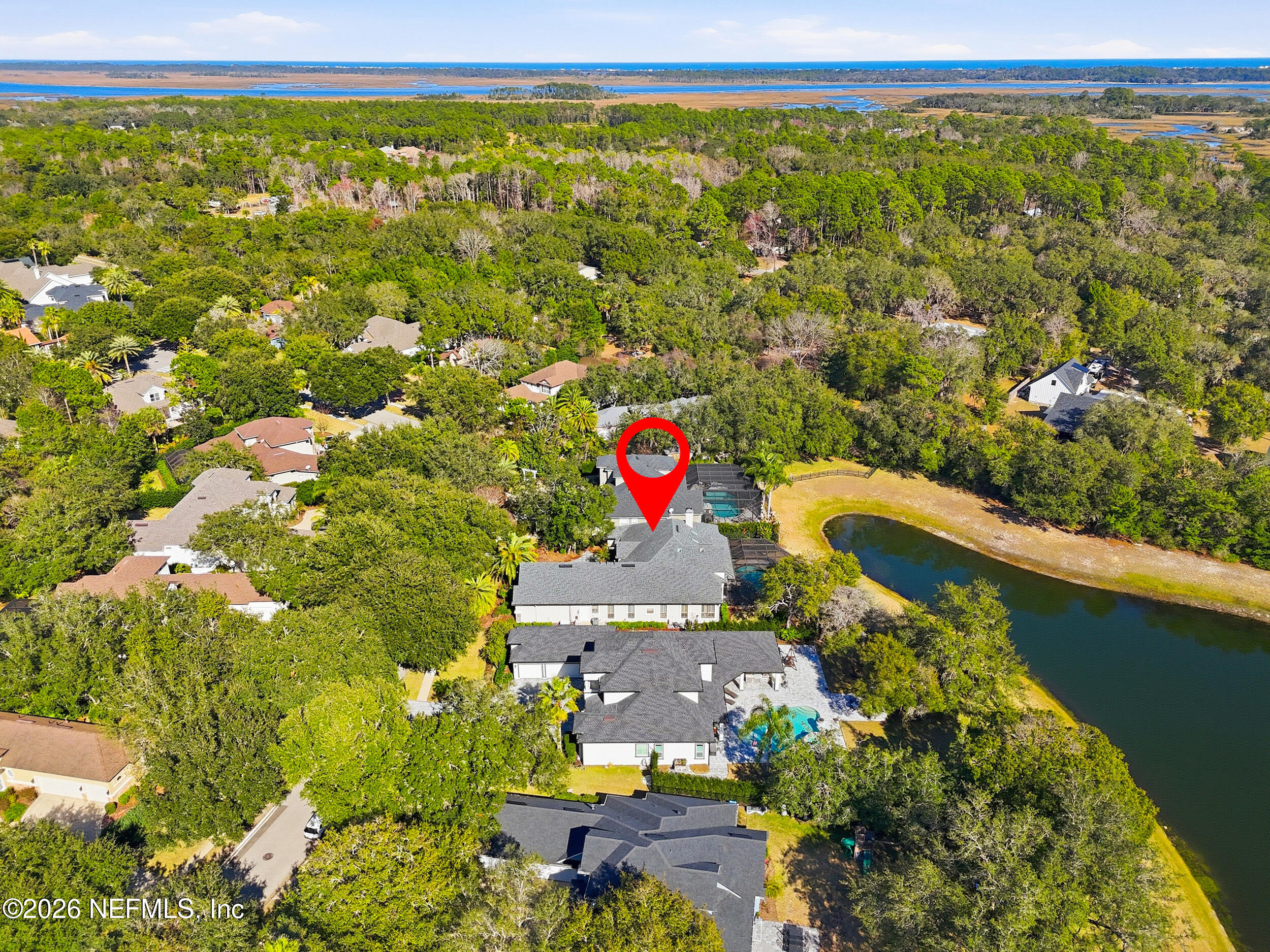 661 Treehouse Circle St. Augustine, FL 32095 - Photo 60 of 89 Drone with Pin