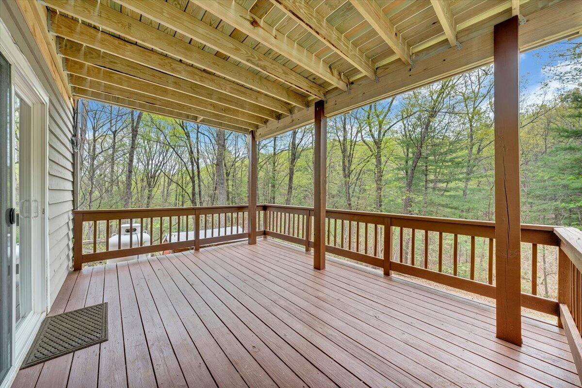 245 Timber Trail Lane Hardy, VA 24101 - Photo 33 of 38 a view of porch with wooden floor