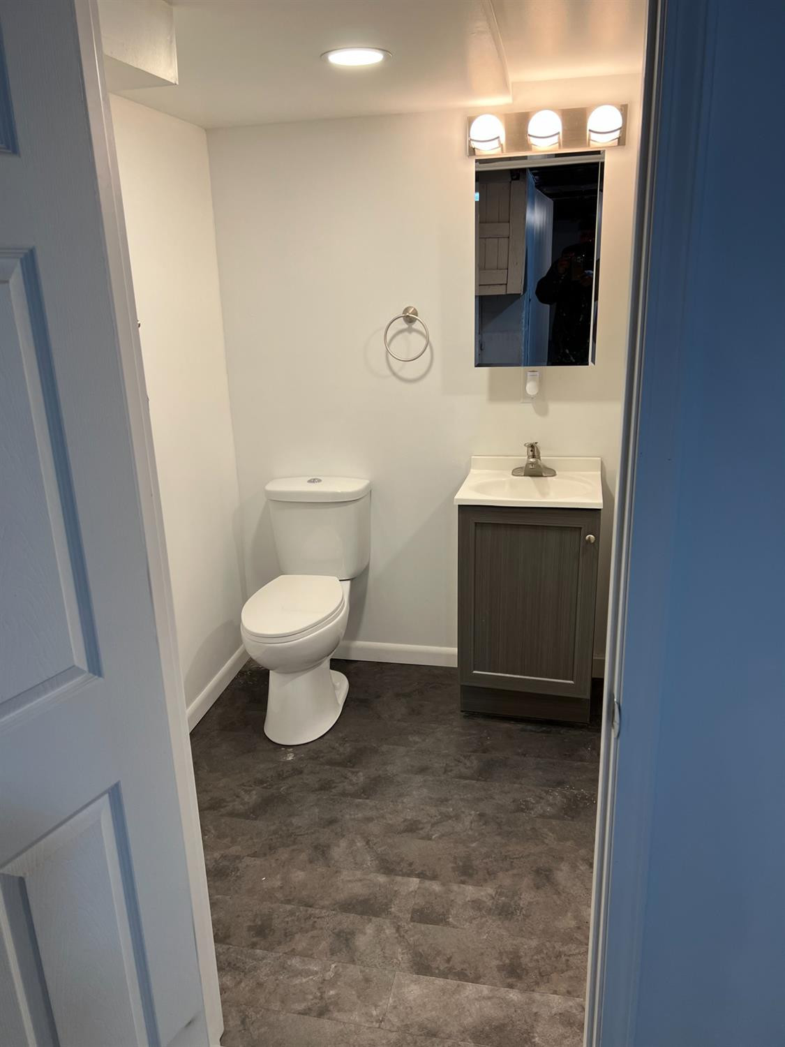 3863 Delaware Street Gary, IN 46409 - Photo 12 of 49 a bathroom with a toilet sink and mirror