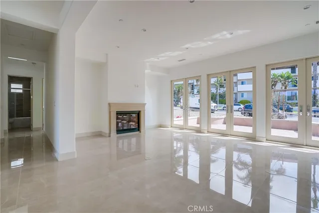 wooden floor and windows in an empty room