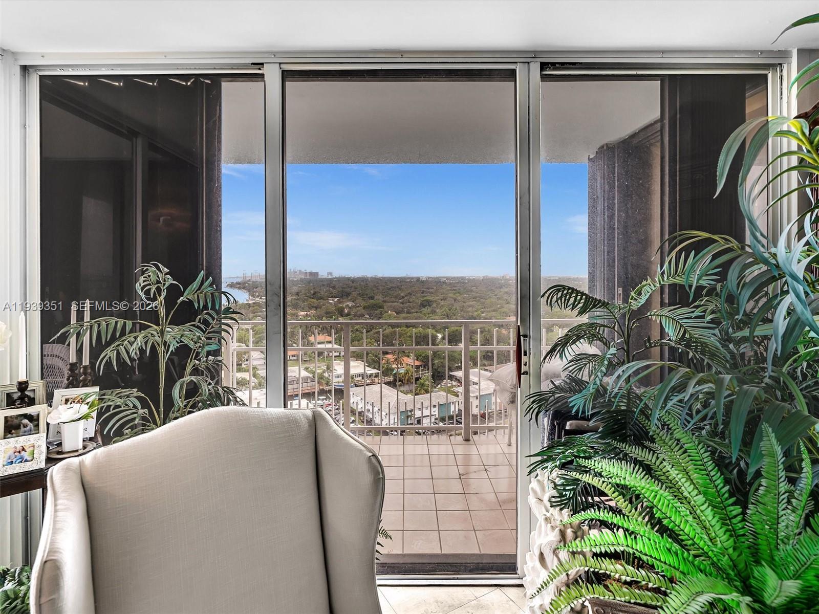 2000 Towerside Terrace, Unit 1806 Miami, FL 33138 - Photo 10 of 58 a view of balcony with furniture