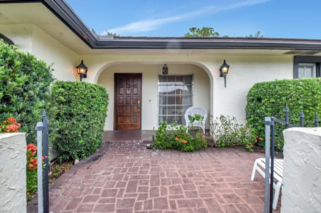 a front view of a house