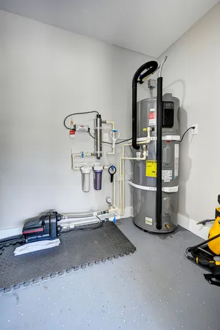 a room with storage and utility