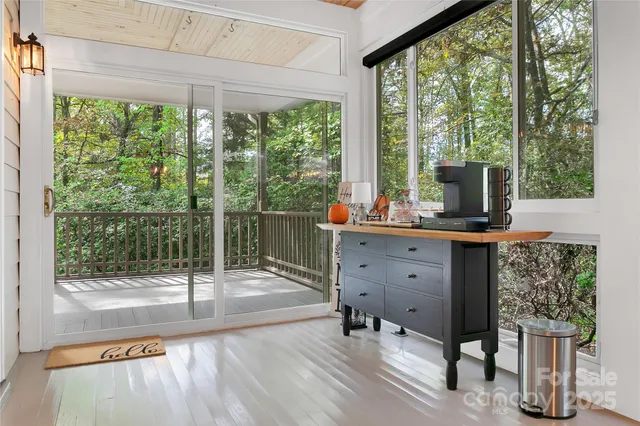 a room with furniture and a window