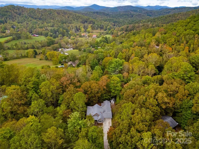 a view of a lush green field