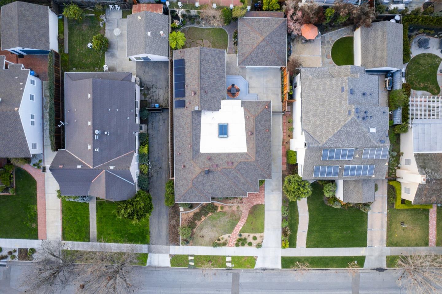 1765 Emory Street San Jose, CA 95126 - Photo 38 of 46 an aerial view of residential houses with outdoor space and parking