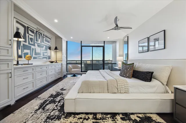 a kitchen with counter top space a sink and appliances