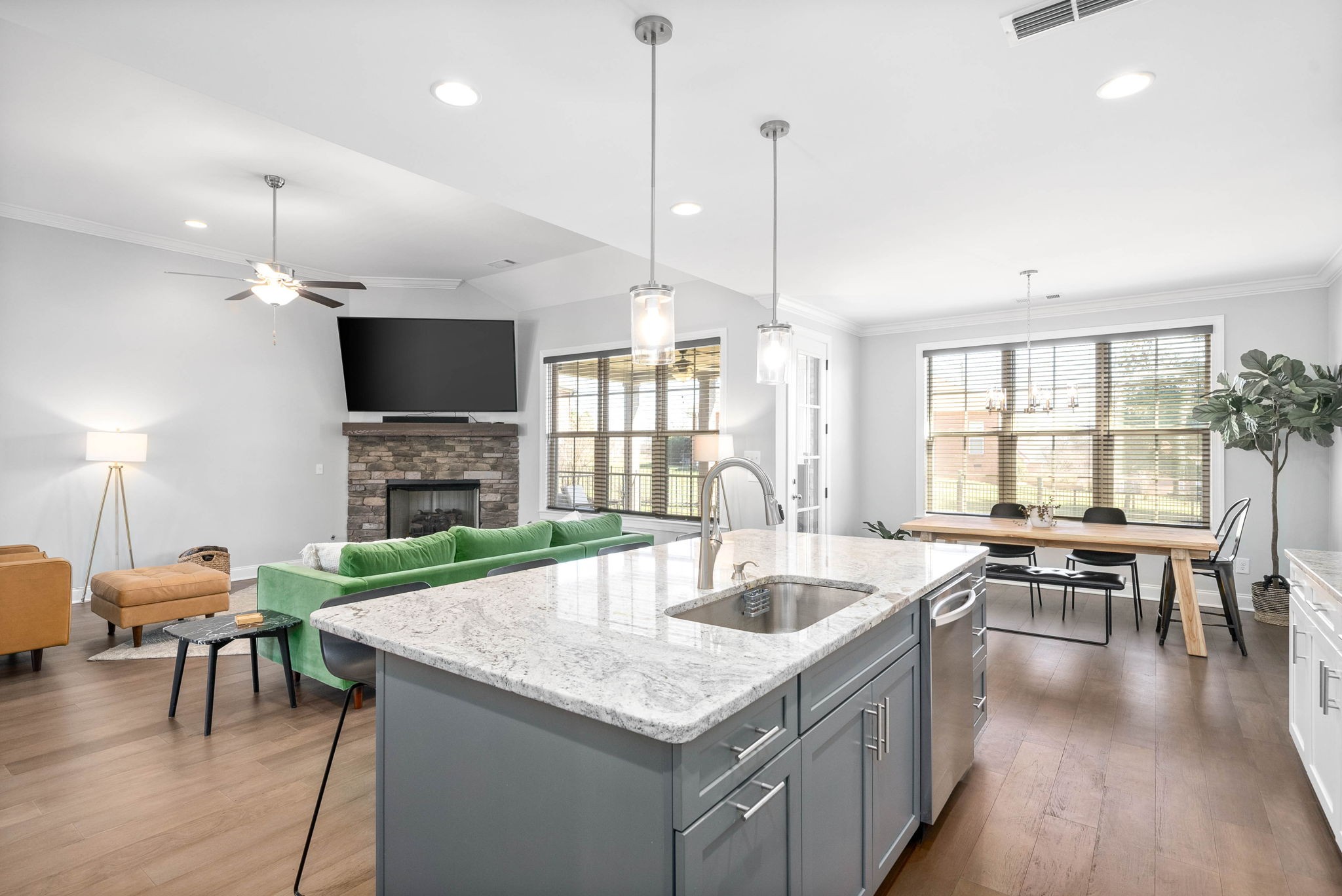 2022 Eagle View Road Hendersonville, TN 37075 - Photo 17 of 50 a kitchen with a table chairs sink and wooden floor