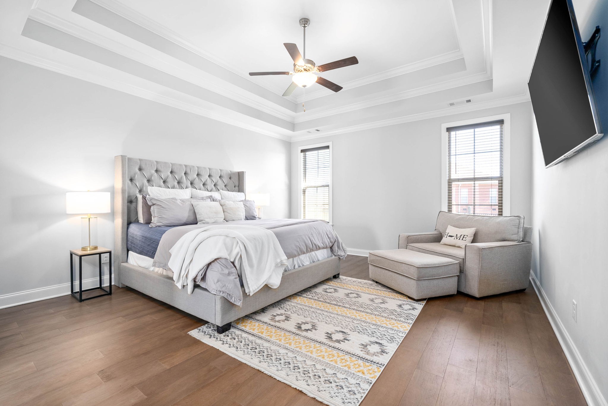 2022 Eagle View Road Hendersonville, TN 37075 - Photo 20 of 50 a bedroom with furniture and a flat screen tv