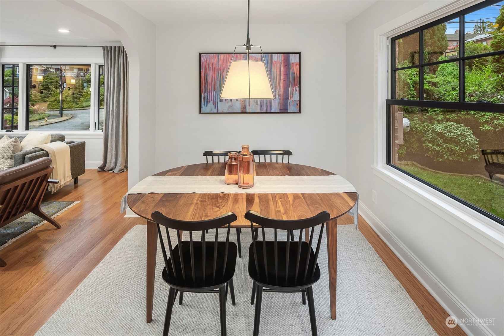 20 Armour Street Seattle, WA 98109 - Photo 9 of 34 a view of a dining room with furniture window and outside view