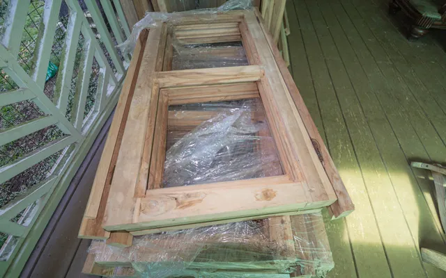 a view of a walk in closet