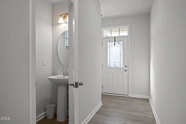 wooden floor in a gallery