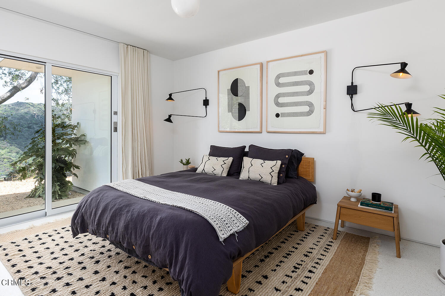 95 Tustin Road Pasadena, CA 91105 - Photo 24 of 41 a bedroom with a bed and wooden floor