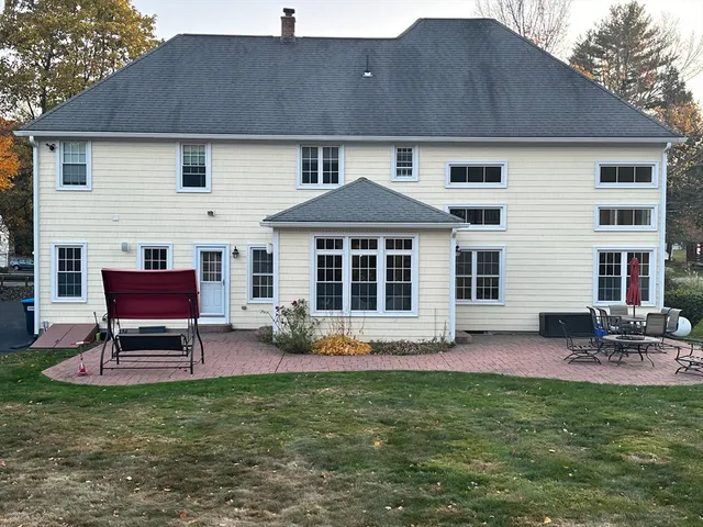 a house view with a garden space