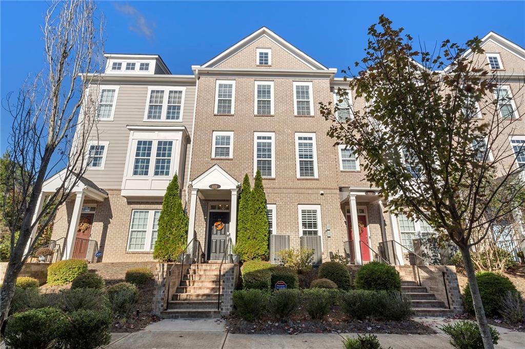 a front view of a house