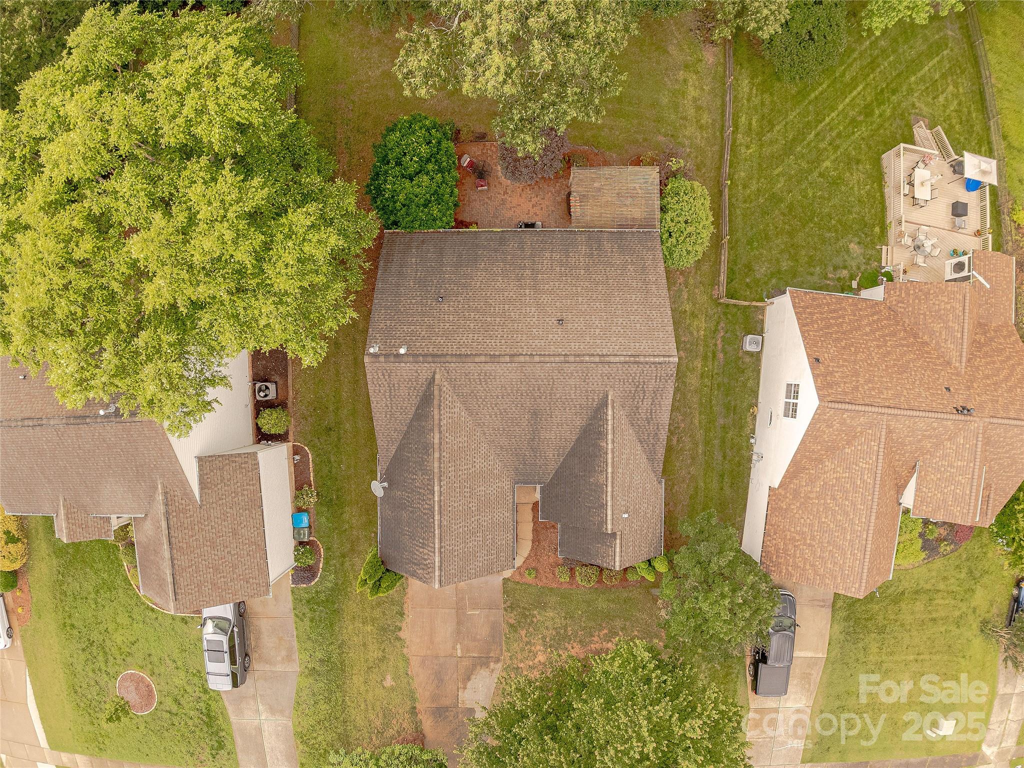 901 Clearbrook Road Matthews, NC 28105 - Photo 37 of 37 aerial view of a house with a yard