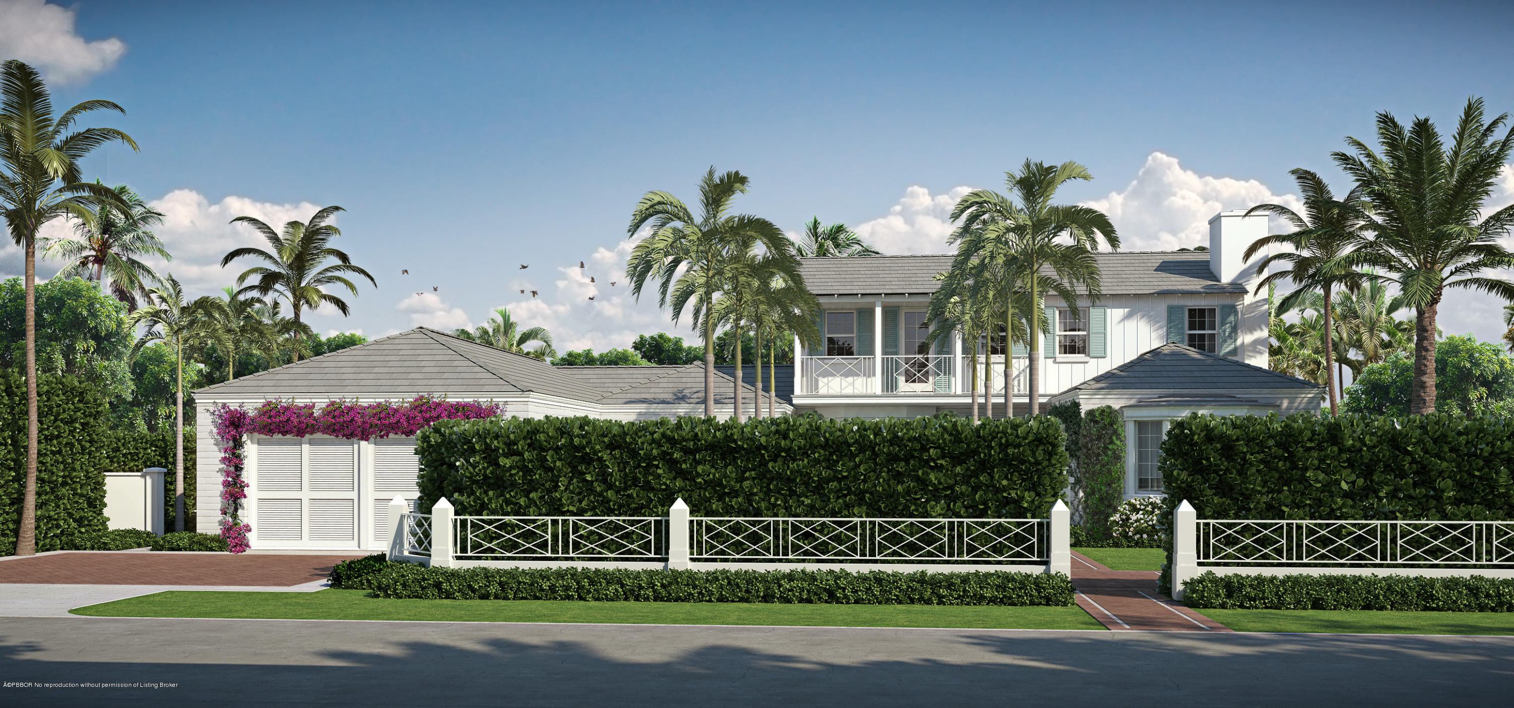249 Monterey Road Palm Beach, FL 33480 - Photo 1 of 13 front view of a house with a garden