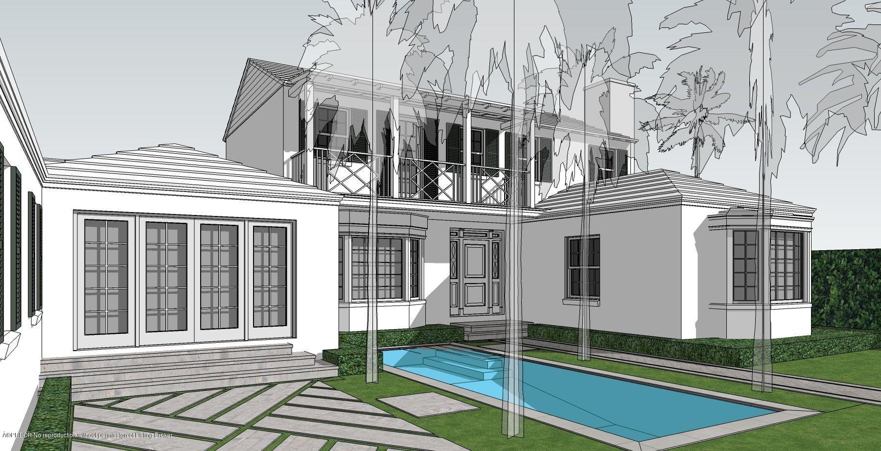 249 Monterey Road Palm Beach, FL 33480 - Photo 6 of 13 a front view of a house with a garden