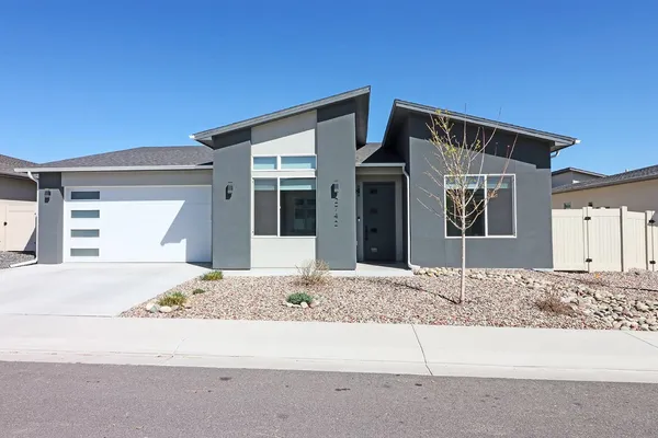 a front view of a house