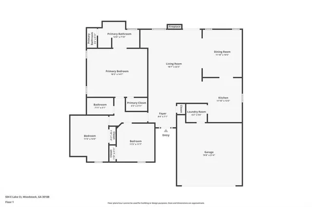 $375,000 | 504 East Lake Court, Woodstock, GA 30188