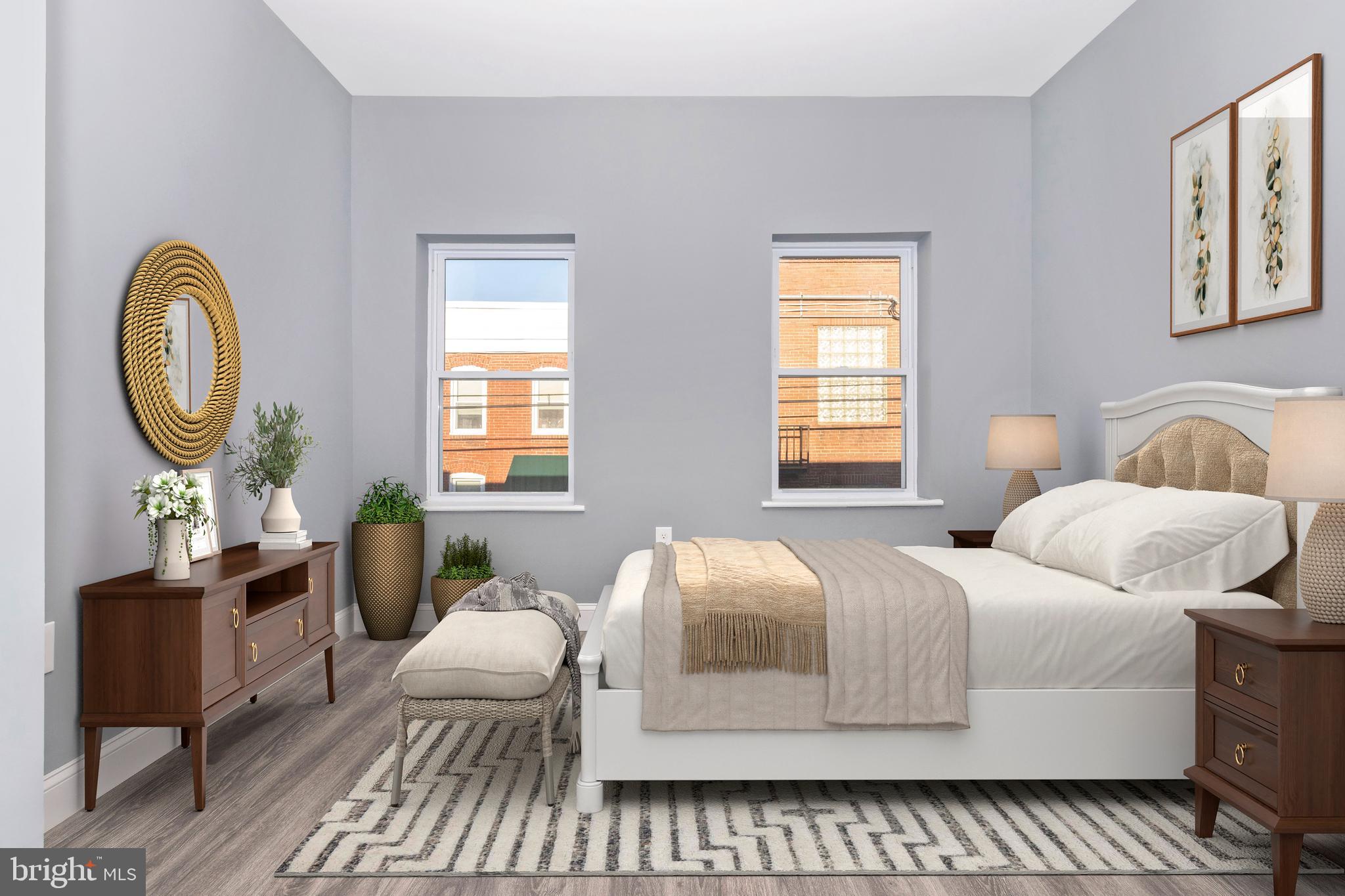 1135 Ward Street Baltimore, MD 21230 - Photo 16 of 34 Virtually Staged Bedroom