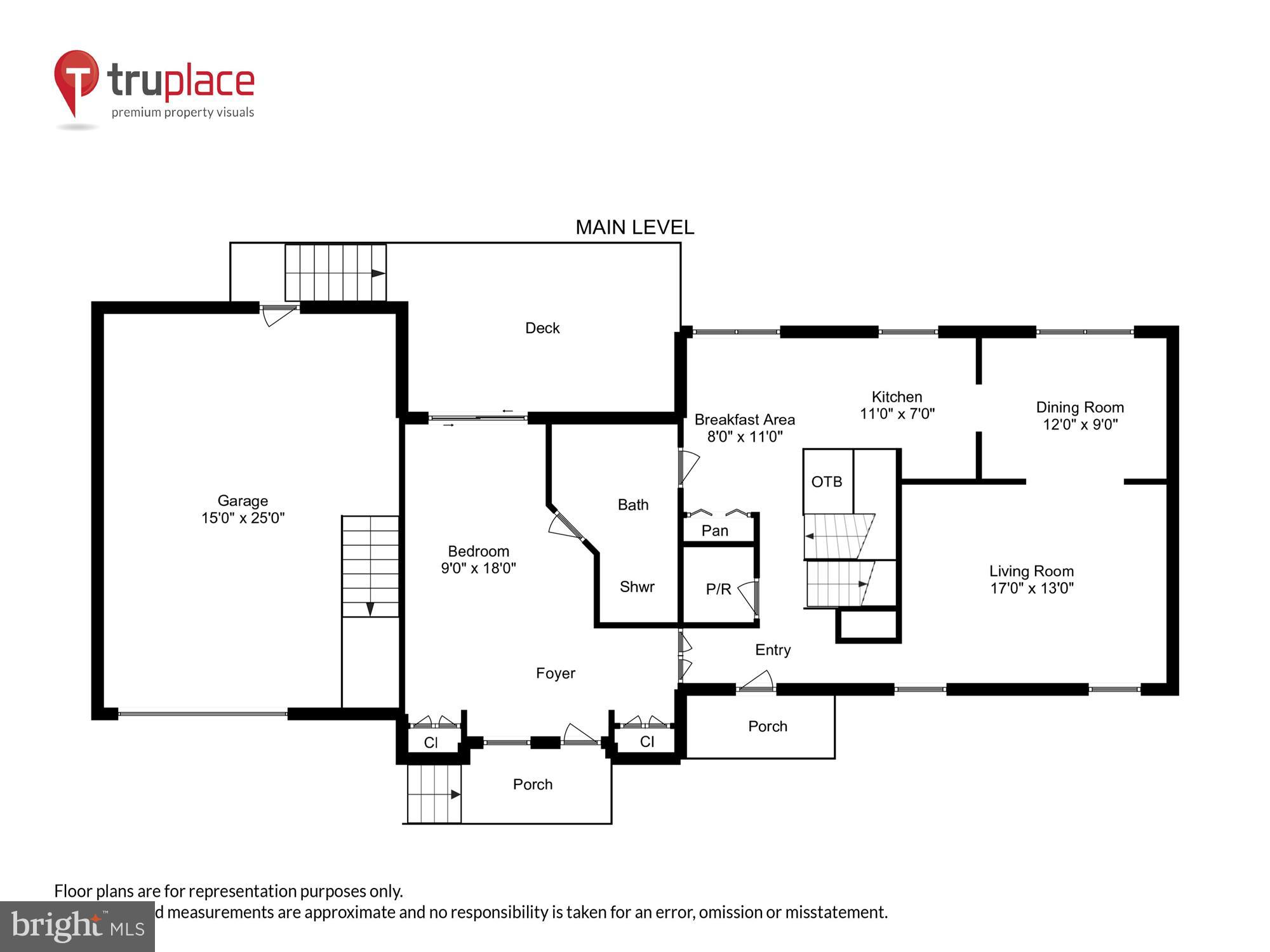 6609 Garrett Road Derwood, MD 20855 - Photo 7 of 102 Main Level (Labels & Measurements)