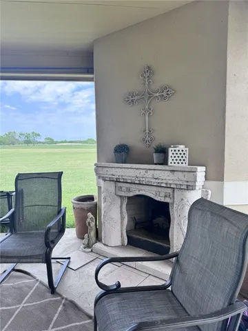 a view of a garden and basketball court