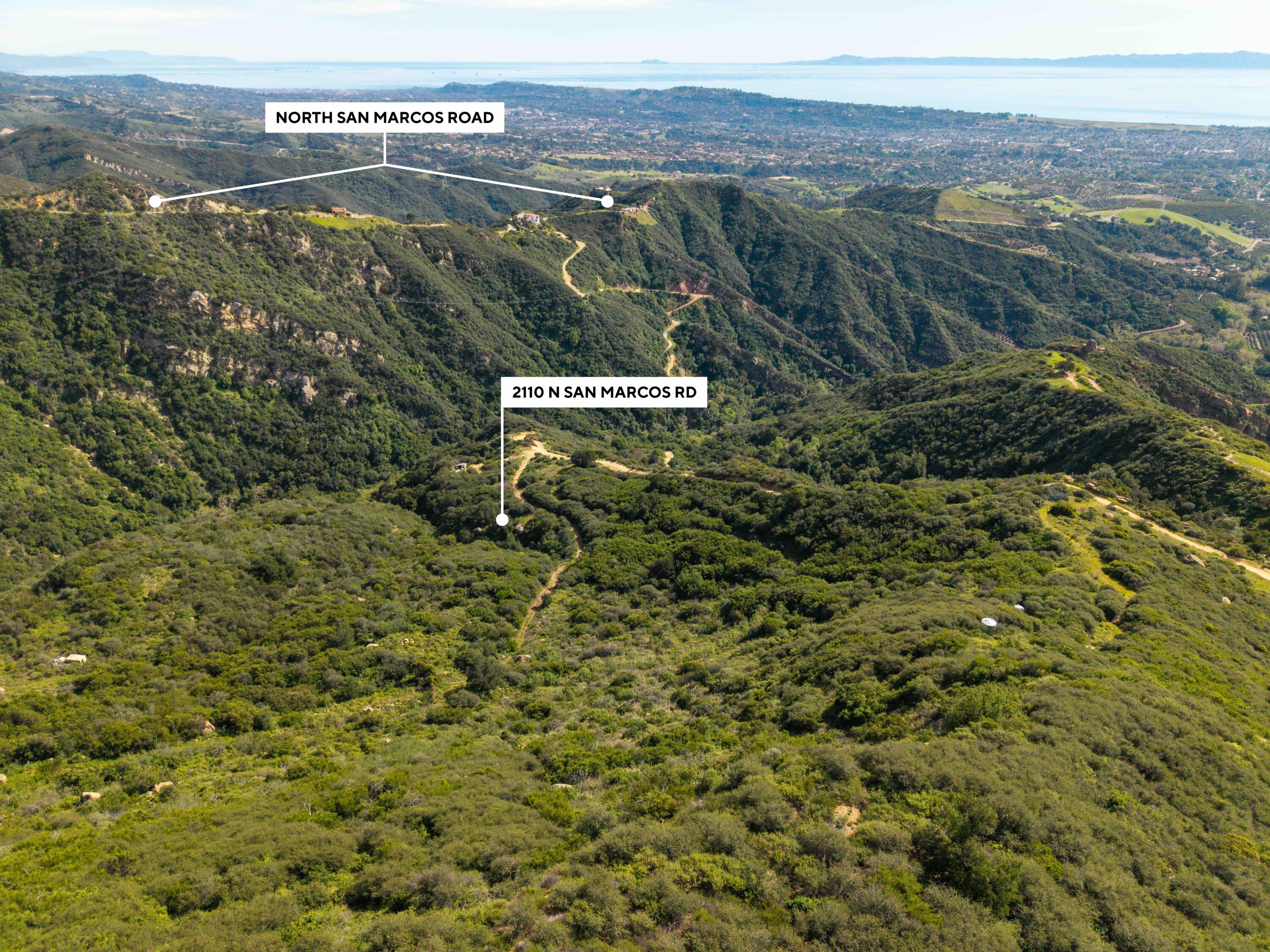 Aerial east marker-2110 N San Marcos Rd