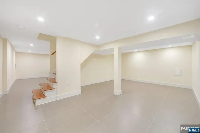 an empty room with a natural light