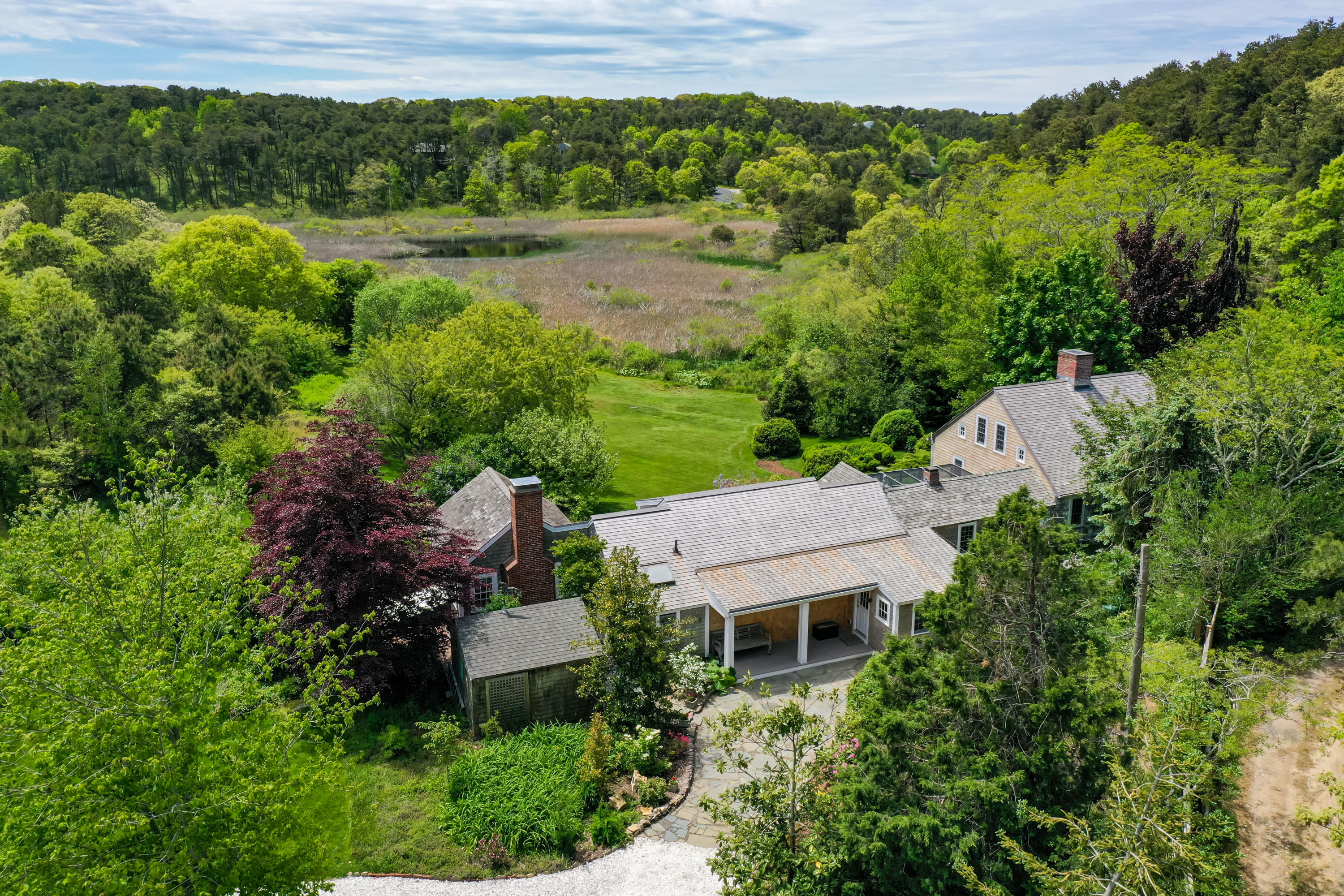 91 Castle Road Truro, MA 02666 - Photo 70 of 78 an aerial view of house with yard