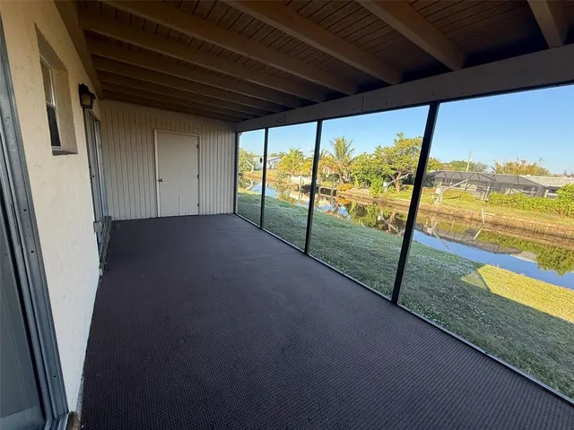 a view of a room with an empty space