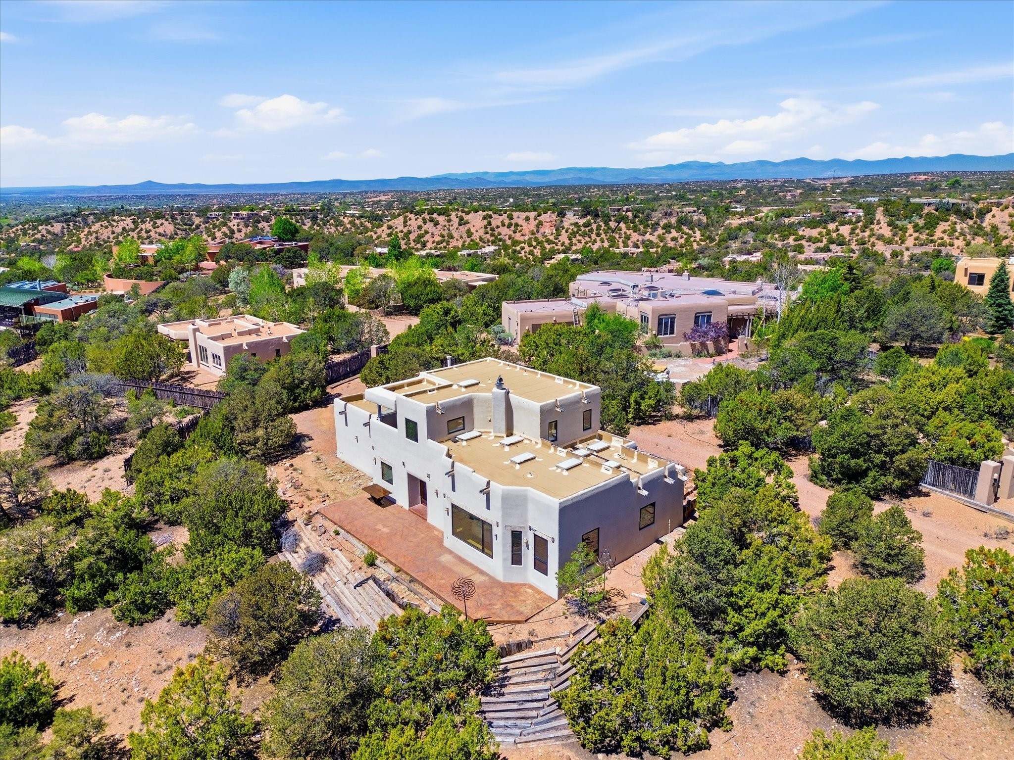 975 Indian Ridge Road Santa Fe, NM 87501 - Photo 60 of 67 Aerial View