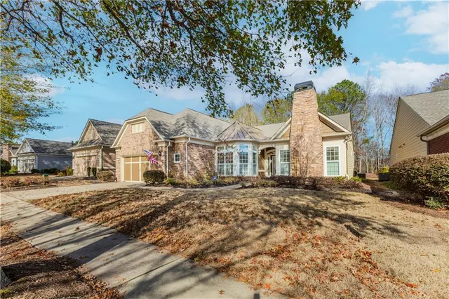 a view of a terrace with yard