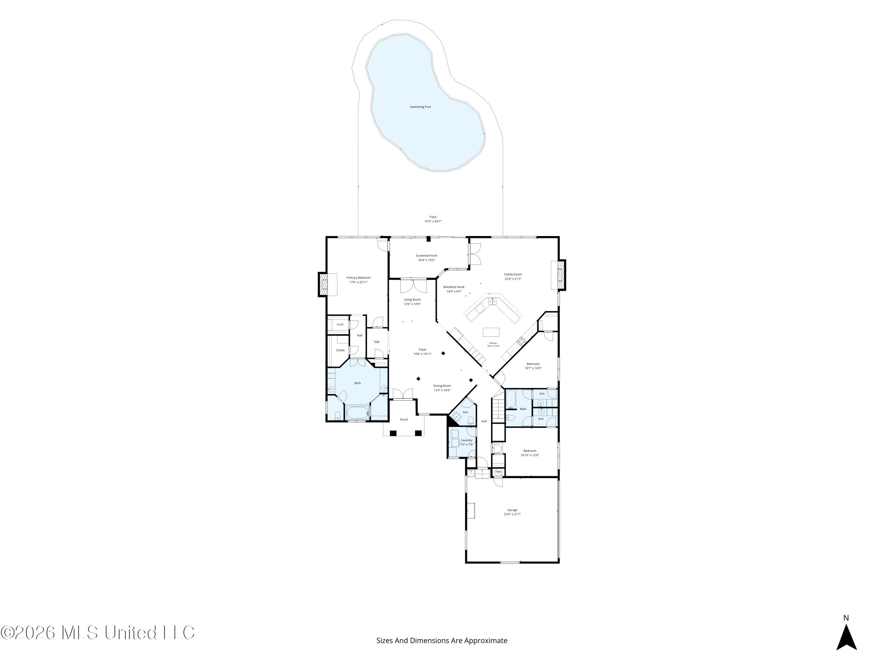 10440 Johnson Road South Mobile, AL 36695 - Photo 63 of 65 Floor Plan - 10440 Johnson Rd S - 1st Fl