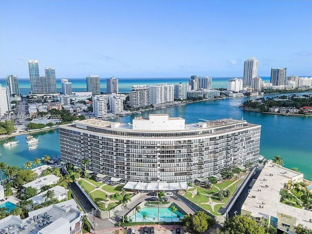 a view of a city with tall buildings