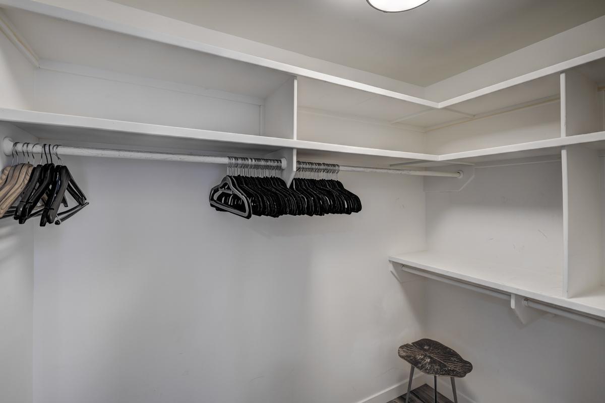 20017 Roark Hoey Loop Chapel Hill, NC 27517 - Photo 21 of 44 a view of walk in closet with clothes and shoes