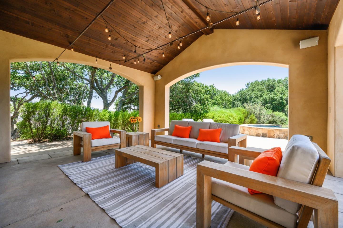 960 Laureles Grade Carmel Valley, CA 93924 - Photo 29 of 76 a outdoor sitting area with furniture and wooden deck