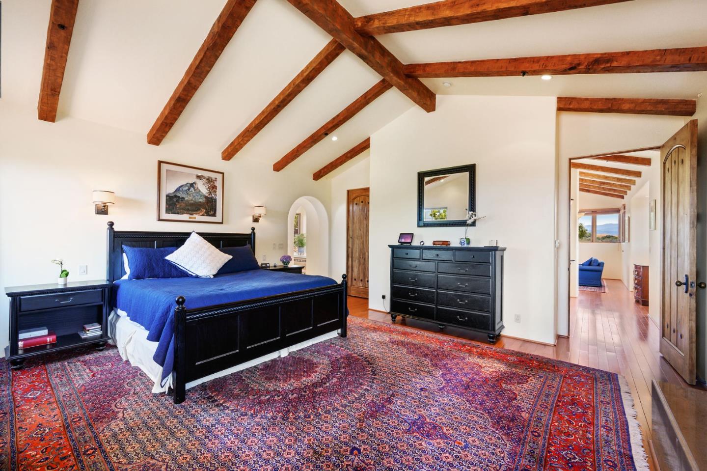 960 Laureles Grade Carmel Valley, CA 93924 - Photo 42 of 76 a living room with furniture a flat screen tv and a fireplace