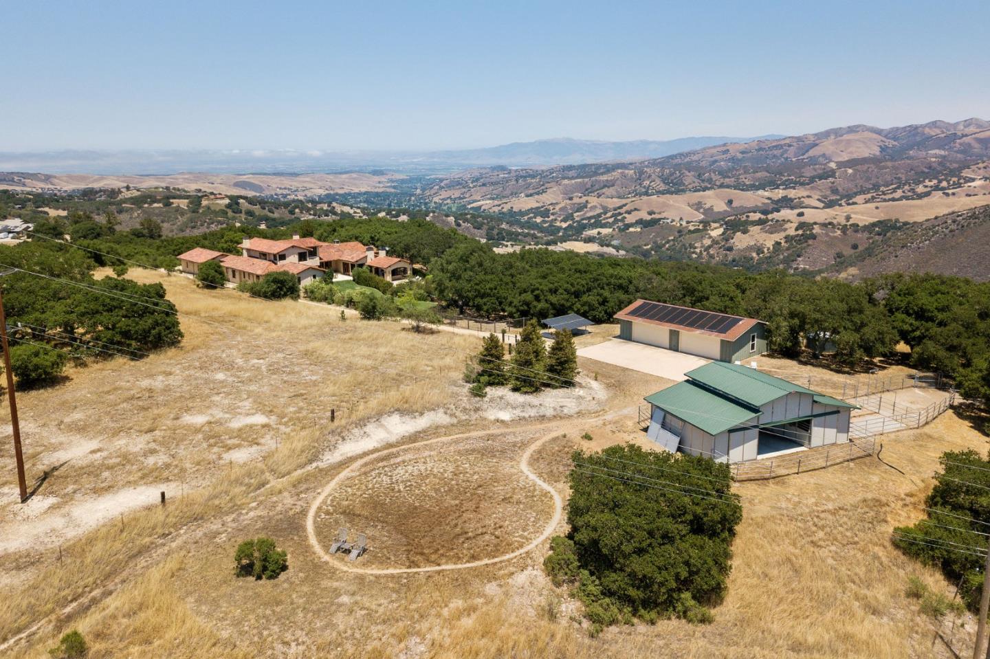 960 Laureles Grade Carmel Valley, CA 93924 - Photo 66 of 76 an aerial view of a swimming pool and mountain view