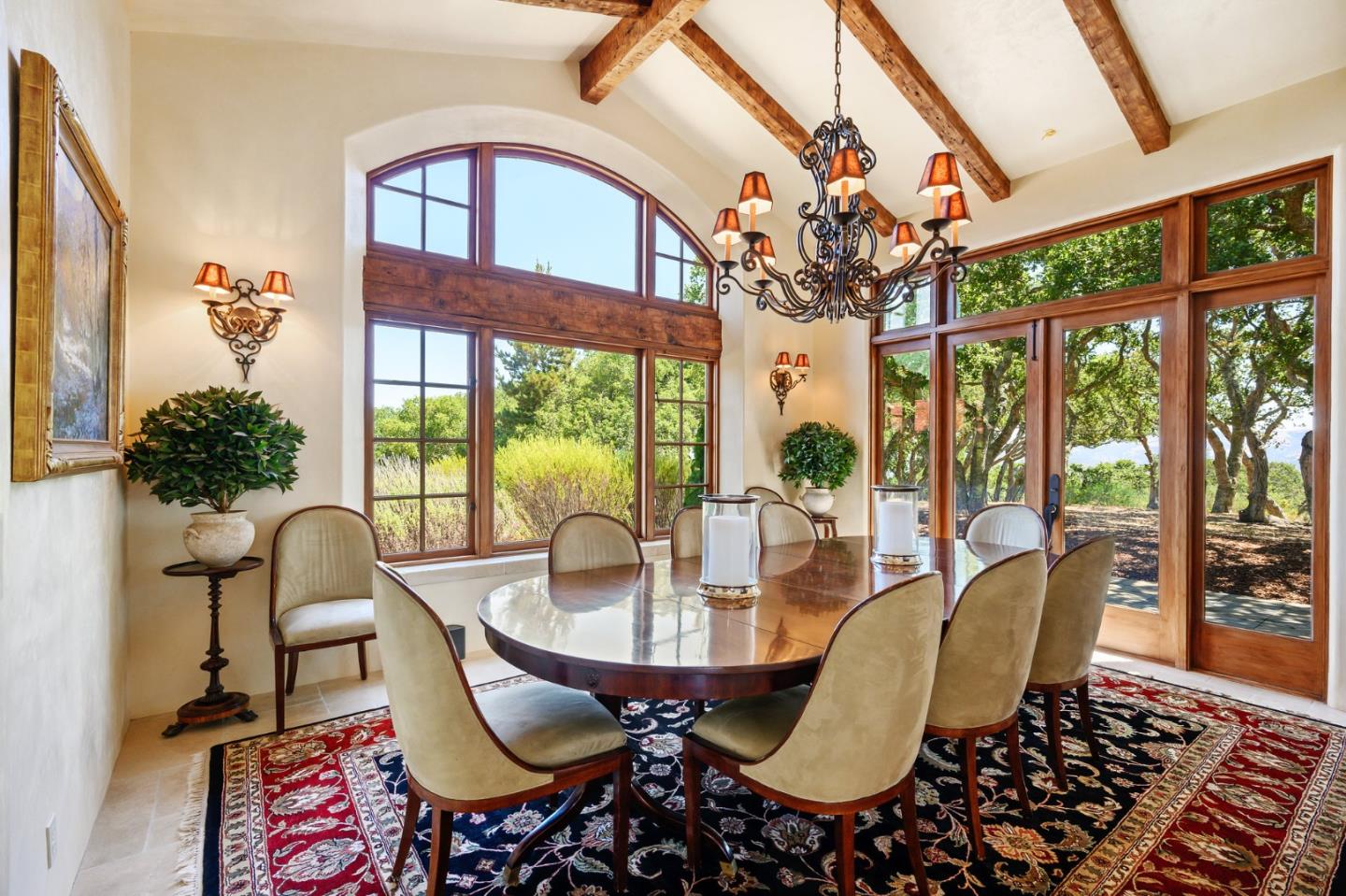 960 Laureles Grade Carmel Valley, CA 93924 - Photo 10 of 76 a view of a dining room with furniture window and outside view